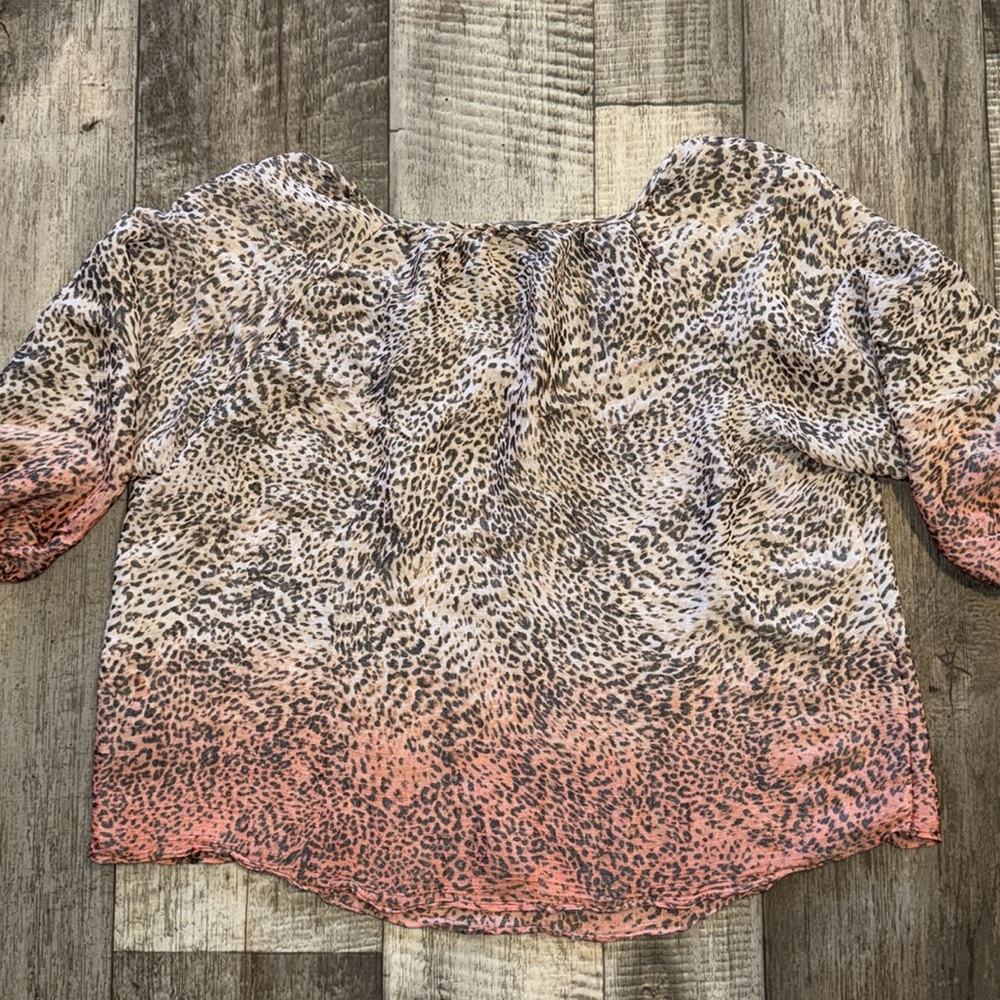 ZAC & RACHEL Leopard TOP- size L - Picture 2 of 7